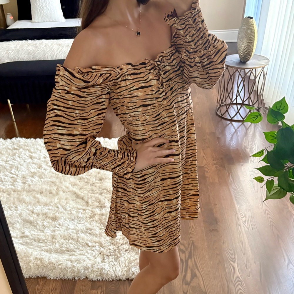 Faithfull The Brand Tiger Print Dress.